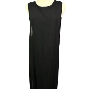 Young Fabulous & Broke Sheer Lined Black Sleeveless Midi Dress Size Small